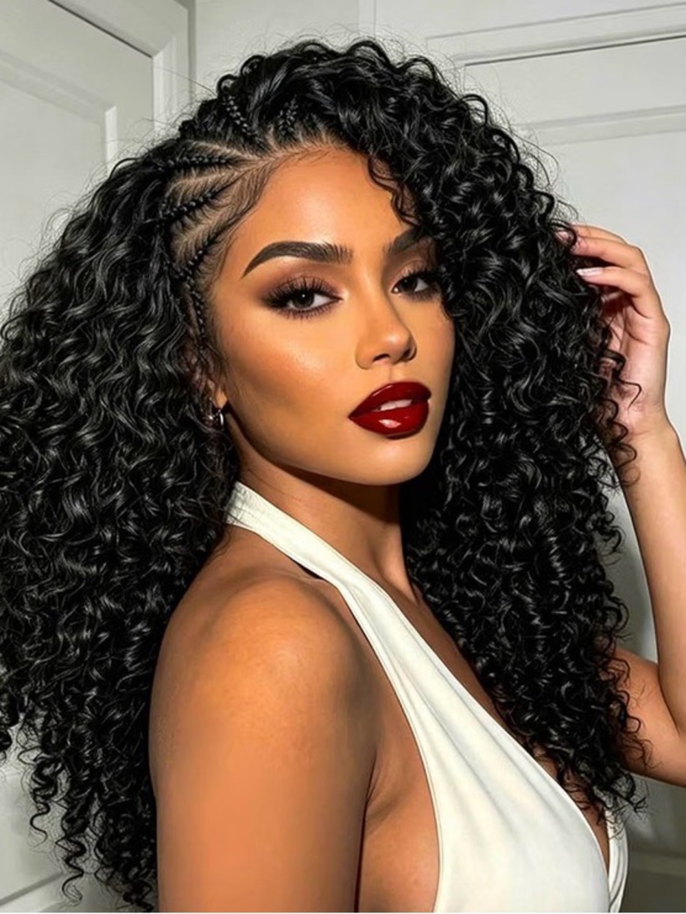 New! Burmese Human Crochet Hair Miracle Knot Feather Boho 20” Natural Black 50g